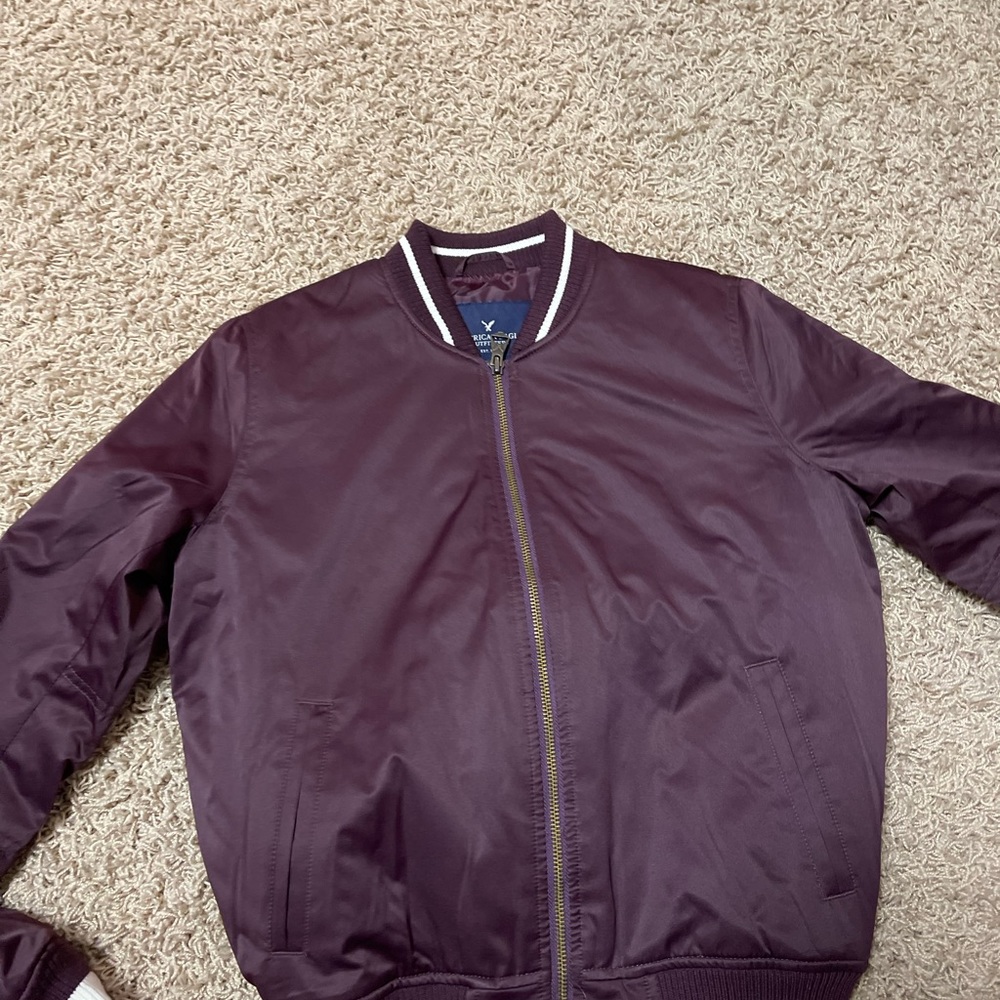 Maroon American Eagle Puffer